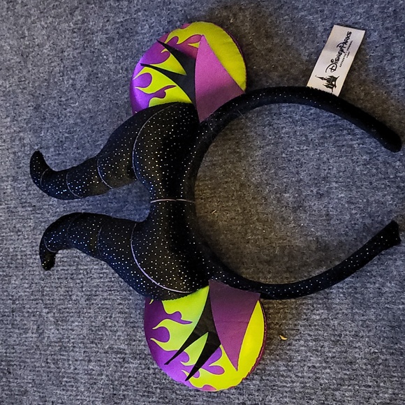 Disney Parks Minnie Mouse Ears Sleeping Beauty Maleficent Horns Headband